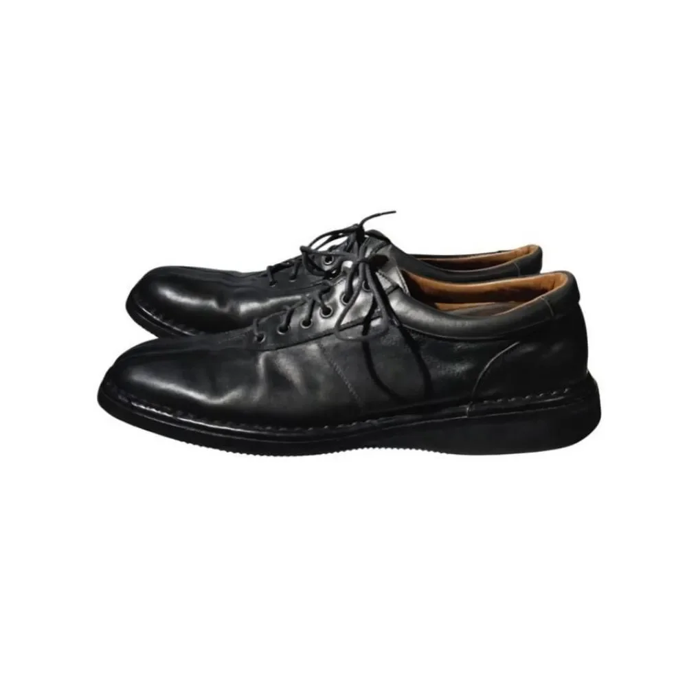 Allen Edmonds Men's Black Leather Lace-Up Oxford Casual Shoes Rubber Sole-13D
